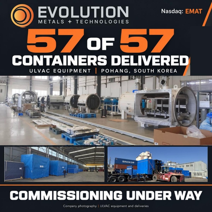 57 of 57 containers delivered