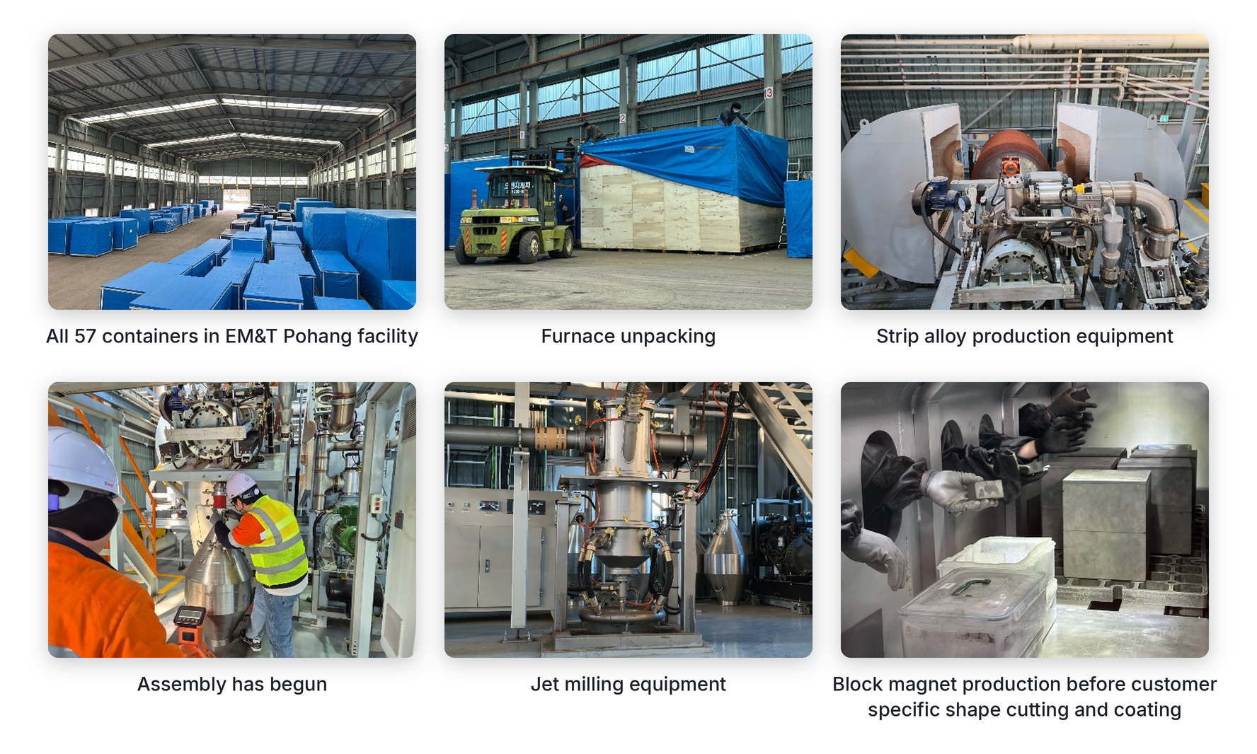 Pohang facility photos